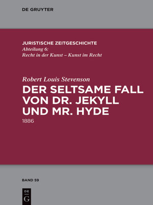 cover image of Der seltsame Fall von Dr. Jekyll und Mr. Hyde